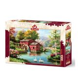 Art Puzzle Kırmızı Eski Değirmen 1000 Parça Puzzle