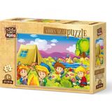 Art Puzzle Meraklı Kampçılar 25 Parça Ahşap Puzzle