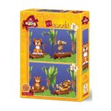 Art Puzzle Orman Dostları 12+24 Parça 2'li Çocuk Puzzle