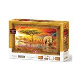 Art Puzzle Savana'nın Kralları 1000 Parça Çerçeveli Puzzle