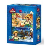 Art Puzzle Sihirli Lamba 2x100 Parça Erkek Çocuk Puzzle