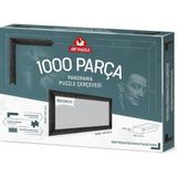 Art Puzzle Siyah 1000 Parça Panorama Demonte Puzzle Çerçevesi