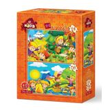 Art Puzzle Sonbahar-İlkbahar 2'li 24+35 Parça Puzzle