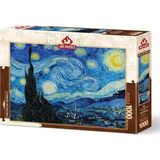 Art Puzzle Yıldızlı Gece 1889 1000 Parça Eğlenceli Tasarımlı Puzzle 3+ Yaş İçin
