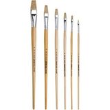 Art Tone Art Design Yağlı Boya & Akrilik Boya Fırçası Düz Kesik Seri 258 Set