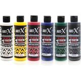 Art Tone Art-X Su Bazlı Linol Baskı ve Gravür Boyası Büyük Boy 240 ml 6 Renk - standart - Renkli