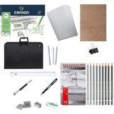 Art Tone Kara Kalem ve Eskiz Başlangıç Seti 45 Parça Set 4