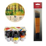 Art Tone Mürekkep Başlangıç Seti + Südor Çini Mürekkebi 10 Renk + Defter+Fırça - Karışık-Çok Renkli - Standart