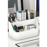 Art Tone Organizer Beyaz Masaüstü Keçeli Kalem, Markör, Akrilik Touch Marker Kalemlik Standı 5 Bölmeli Küçük