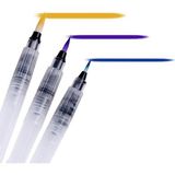 Art Tone Su Hazneli Fırça 3 Lü Set Taşınabilir Ve Kullanışlı Renkli Fırçalar