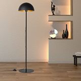 Art ve Gift New Yorker Siyah Metal Lambader Salon Ofis Çalışma Odası Kolay Kurulum Dekoratif Ayak Puar Köşe Lambası