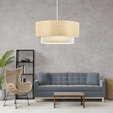 Art ve Gift Rakkas Otantik Hasır Kumaş Pasta Sarkıt Yatak Odası Avize Salon Avize Yemek Odası Çok Renkli