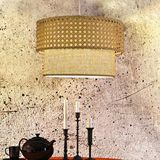 Art ve Gift Rattan Serisi Örme Tasarım Sarkıt Hasır İç Kısım Salon Avize Yatak Odası Sarkıt Çok Renkli