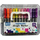 Art-X Pro Art Fırça Uçlu Akrilik Marker 24LÜ Set