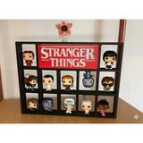 Art3 Kinder Joy Funko Stranger Things Mini Figür Rafı - 12 Bölmeli Koleksiyon Standı - Siyah