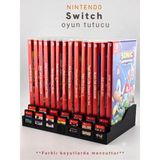 ART3 Nintendo Switch Oyun Standı ve Kartuş Tutucu Organizer - 12 Kutu + 12 Kaset Kapasiteli Masaüstü Düzenleyici - Siyah