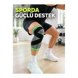 Art3 Örme Sporcu Dizliği Ayarlanabilir Çapraz Destek Bantlı Esnek Diz Koruyucu