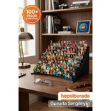 Art3 V2 Premium LEGO Minifigür Sergileme Standı - 117 Figür Kapasiteli - Geliştirilmiş Vidalasız Modüler Raf (Siyah)