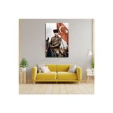 Artarilion Atatürk ve Türk Bayrağı Kırılmaz Cam Tablo Dijital HD Baskı Tablo Duvar Dekor