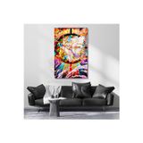 Artarilion Cam Anime Tablosu Luffy One Piece Temalı Dijital Baskı Cam Tablo Oyuncu Odası Tablosu