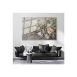 Artarilion Cam Yatay Duvar Tablosu Cam Gul Bahcesi Ev Ofis Salon Modern Duvar Tablosu
