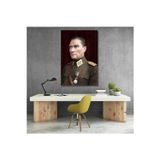 Artarilion Dikey Kanvas Renkli Atatürk Tablosu Kanvas Ofis Ev Tablosu Duvar Dekoru