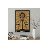 Artarilion Kanvas Dijital HD Baskı Kanvas Tablo Libra Burcu Kanvas Tablo Zodiac Tarot Burç Duvar Tablosu