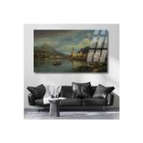 Artarilion Klasik Ressam Yağlı Boya Görseli Kırılmaz Cam Tablo Dijital Baskı Salon Tablosu