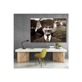 Artarilion Mustafa Kemal Atatürk Siyah Beyaz Tablo Kanvas Tablo Modeli Hd Dijital Baskı Duvar Tablosu
