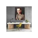 Artarilion Uniformalı Atatürk Portresi Mustafa Kemal Atatürk Kanvas Tablo Modeli Ev Ofis Dekoru