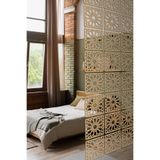 Artavessa 12 Parça Oda Bölücü Seperatör Mdf Paneller - Model 5 (Bej), 29 x 29