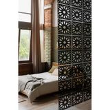 Artavessa 12 Parça Oda Bölücü Seperatör Mdf Paneller - Model 5 (Siyah)