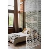Artavessa 12 Parça Oda Bölücü Seperatör Mdf Paneller Model 7 (Beyaz)
