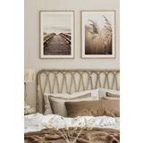 Artavessa 2 Parça Ahşap Çerçeve Görünümlü Mdf Tablo Seti 33x48 Cm - Model 15, 33 x 48