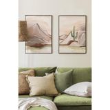 Artavessa 2 Parça Ahşap Çerçeve Görünümlü Mdf Tablo Seti 33x48 Cm - Model 21, 33 x 48