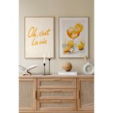Artavessa 2 Parça Ahşap Çerçeve Görünümlü Mdf Tablo Seti 33x48 Cm - Model 8, 20 x 30