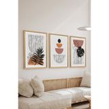 Artavessa 3 Parça Ahşap Çerçeve Görünümlü MDF Poster Tablo Seti - Set 114, 15 x 20