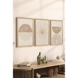 Artavessa 3 Parça Ahşap Çerçeve Görünümlü MDF Poster Tablo Seti - Set 14, 15 x 20