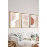 Artavessa 3 Parça Ahşap Çerçeve Görünümlü MDF Poster Tablo Seti - Set 20, 20 x 30