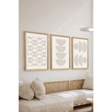 Artavessa 3 Parça Ahşap Çerçeve Görünümlü MDF Poster Tablo Seti - Set 31, 15 x 20