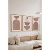 Artavessa 3 Parça Ahşap Çerçeve Görünümlü MDF Poster Tablo Seti - Set 43, 15 x 20