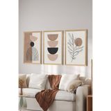 Artavessa 3 Parça Ahşap Çerçeve Görünümlü MDF Poster Tablo Seti - Set 49, 15 x 20