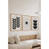 Artavessa 3 Parça Ahşap Çerçeve Görünümlü MDF Poster Tablo Seti - Set 63, 15 x 20