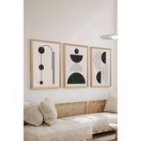 Artavessa 3 Parça Ahşap Çerçeve Görünümlü MDF Poster Tablo Seti - Set 83, 15 x 20