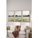 Artavessa 3 Parça Ahşap Çerçeve Görünümlü Mdf Tablo Seti ERSYCRVSZ3SET5, 15 x 20