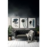 Artavessa 3 Parça Çerçeve Görünümlü Mdf Tablo Seti - ARTSYCLLCT19-1520