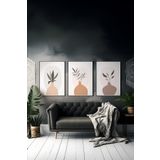 Artavessa 3 Parça Çerçeve Görünümlü Mdf Tablo Seti - ARTSYCLLCT21-1520