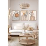 Artavessa 3 Parça Çerçeve Görünümlü Mdf Tablo Seti - ARTSYCLLCT6-2030