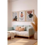 Artavessa 3 Parça Gerçek Ham Ahşap Çerçeveli Tablo Seti - Model 10, 33 x 48