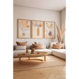 Artavessa 3 Parça Gerçek Ham Ahşap Çerçeveli Tablo Seti - Model 2, 33 x 48